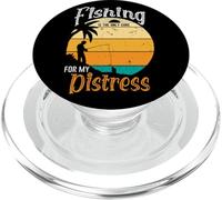 La pesca è l'unica cura per il pescatore vintage al tramonto PopSockets PopGrip per MagSafe