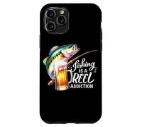 La pesca è una dipendenza da mulinello Birra Bass Fish Custodia per iPhone 11 Pro