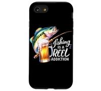 La pesca è una dipendenza da mulinello Birra Bass Fish Custodia per iPhone SE (2020) / 7/8