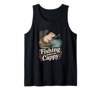 La Pesca Mi Rende Cappy Fisherman Capybara Angler Canotta