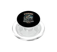 La pesca mi tiene fuori dai guai Pescatori in pensione divertenti PopSockets PopGrip per MagSafe