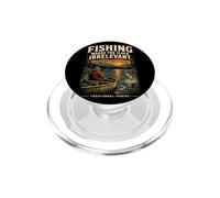 La pesca rende l'orologio irrilevante pescatore di lago natura arte PopSockets PopGrip per MagSafe