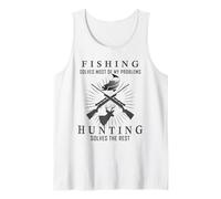 La Pesca risolve la Maggior Parte dei Miei Problemi La Caccia risolve Il Resto Canotta