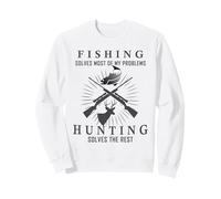 La Pesca risolve la Maggior Parte dei Miei Problemi La Caccia risolve Il Resto Felpa