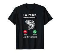 La Pesca Sta chiamando io Devo Andare Pescatore Divertente Maglietta