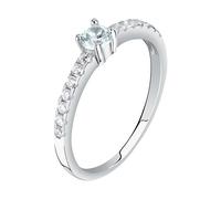 La Petite Story Bracciale Donna Argento 925‰ Zirconi Argento Collezione Cuore - LPS05AWV05, argento 925‰