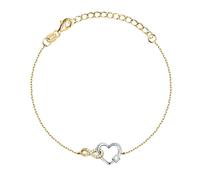 La petite story Bracciale Bicolore Infinity Cuore Argento Lps05Awv77 - Bracciale