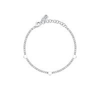 LA PETITE STORY Bracciale Donna in Acciaio con Cuori, Cristalli, Collezione FAMILY, Idee Regalo Anniversario