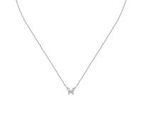 LA PETITE STORY Collana Donna in Argento 925, Zirconi, Farfalla, Collezione SILVER