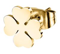 LA PETITE STORY Mono Orecchino Donna in Acciaio, Collezione SINGLE EARRINGS, Quadrifoglio Portafortuna - LPS01AQM09