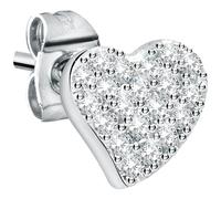 LA PETITE STORY Mono Orecchino Donna in Acciaio, Cristalli, Collezione SINGLE EARRINGS, Modello Cuore - LPS02AQM88