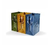 Set riciclo 3 borsoni per rifiuti differenziati