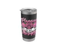 La pianificazione è la mia terapia Coordinatore di matrimoni Wedding Planner Bicchiere termico in acciaio inox doppia parete