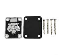 La piastra in metallo per il collo della chitarra rafforza la connessione tra collo e corpo, ideale per chitarre elettriche Tele e simili (argento)