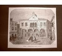 La piazza della città di Pola nel 1866 Istria