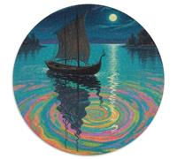 La piccola barca nel sogno Jigsaw Puzzle Impossible 1000Pcs fantastico Decorazione Per La Casa. Rilassamento E Intelligence Per Adulti E Bambini Da 12 Anni 1000pcs 67.5x67.5cm)
