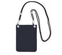 La piccola borsa a tracolla del telefono cellulare della stampa nera di colore nero di colore nero, carino porta una borsa mobile in diagonale, per lo shopping, camminata, nero, Taglia unica, Portare