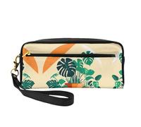 La piccola borsa di bambù di trucco della tartaruga del fumetto, doppio ha parteggiato il sacchetto del cuoio di Cas