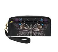 La piccola borsa di trucco della farfalla della scienza, doppio ha parteggiato il sacchetto del cuoio di Cas