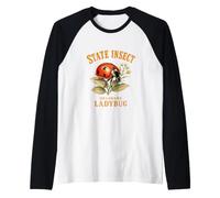 La Piccola Coccinella Rossa del Delaware Maglia con Maniche Raglan