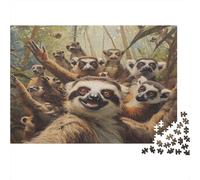 La pigrizia nella giungla Puzzles 1000 Pezzi In Colori Brillanti, Un Gioco Di Puzzle Per Pace Interiore, Ideale Per Attività in Famiglia, Regalo Di Compleanno Originale 52x38cm/1000pcs