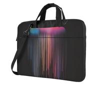 La pioggia variopinta dell'arcobaleno ha stampato la cartella a tracolla della borsa a tracolla del computer portatile facile da usare quando viaggia per affari