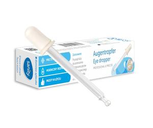 La pipetta serve per dosare e trasferire i liquidi e per un uso sicuro negli occhi, nelle orecchie e nel naso