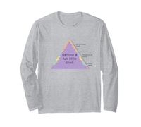 La piramide dei bisogni di Maslow Meme Ottenere un piccolo drink divertente BL Maglia a Manica