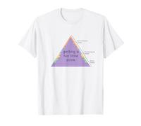 La piramide dei bisogni di Maslow Meme Ottenere un piccolo drink divertente BL Maglietta