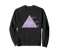 La piramide dei bisogni di Maslow Meme Ottenere un piccolo drink divertente WH Felpa