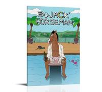 La pittura a olio BoJack Horseman è resistente, impermeabile e facile da pulire in stanze, salotti, camere da letto, cucine e facile da montare.Stile cornice 50 x 75 cm