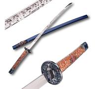 La più bella spada samurai riccamente incisa spada katana in vero acciaio della famiglia MASAMUNE Date per la decorazione di un collezionista o come regalo Plus Espositore 126