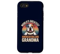 La più grande amante dei cani divertente della nonna Bulldog americana del mondo Custodia per iPhone SE (2020) / 7/8