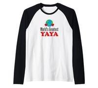 La più Grande Nonna Greca Yaya del Mondo Maglia con Maniche Raglan