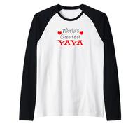 La più Grande Nonna Greca Yaya del Mondo Maglia con Maniche Raglan