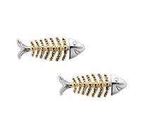 La più recente Asta Gemelli di Pesce d'oro Bottoni per Regali di Nozze da Uomo Camicia d'Affari da Uomo di Moda Gemelli di Marca Gemelli Fashion Professionals