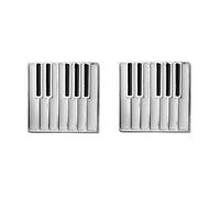 La più recente Asta Gemelli per Pianoforte argentati Bottoni per Regali di Nozze da Uomo Camicia da Uomo d'Affari di Moda Gemelli Gemelli di Marca Attractive Design