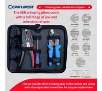 La più recente serie SN Pinza a crimpare a ganascia a gamma completa con set spelafili Set di strumenti per crimpare per utensili per risparmiare manodopera per elettricisti