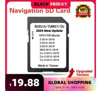 La più recente versione 2024 Navigazione SD con mappa da 16 GB per Mazda CX-3 dal 2014-2018 Scheda GPS EU Sat Naving Consegna veloce