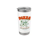 La pizza è il mio linguaggio d"amore (Dichiarazione di cibo divertent Bicchiere termico in acciaio inox doppia parete