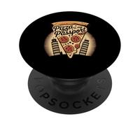 La pizza è il mio passaporto Cibo italiano Viaggi Amore PopSockets PopGrip Adesivo