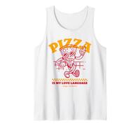 La Pizza è la mia Lingua d Amore (Grafica Divertente) Canotta