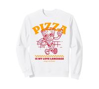 La Pizza è la mia Lingua d Amore (Grafica Divertente) Felpa