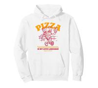 La Pizza è la mia Lingua d Amore (Grafica Divertente) Felpa con Cappuccio