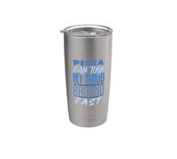 La pizza può trasformare velocemente il mio umore Bicchiere termico in acciaio inox doppia parete