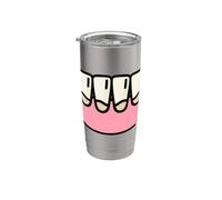 La placca è un batterio della carie dentale Whack Bicchiere termico in acciaio inox doppia parete