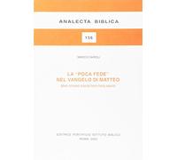 La poca fede nel Vangelo di Matteo. Uno studio esegetico-teologico