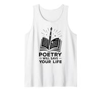 La Poesia salverà la Tua Vita Poeta Scrittore Parola Parlata Autore Canotta
