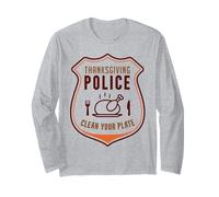 La Polizia del Ringraziamento pulisce Il Tuo Piatto Maglia a Manica