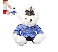 La polizia veste l'orsacchiotto | Orsacchiotto Peluche - Le politiche morbide e farcite vestono il giocattolo della peluche, l'orso decorativo della peluche, per i regali di di Natale di compleanno